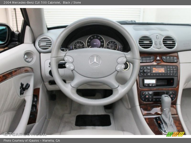 Black / Stone 2004 Mercedes-Benz CLK 500 Cabriolet