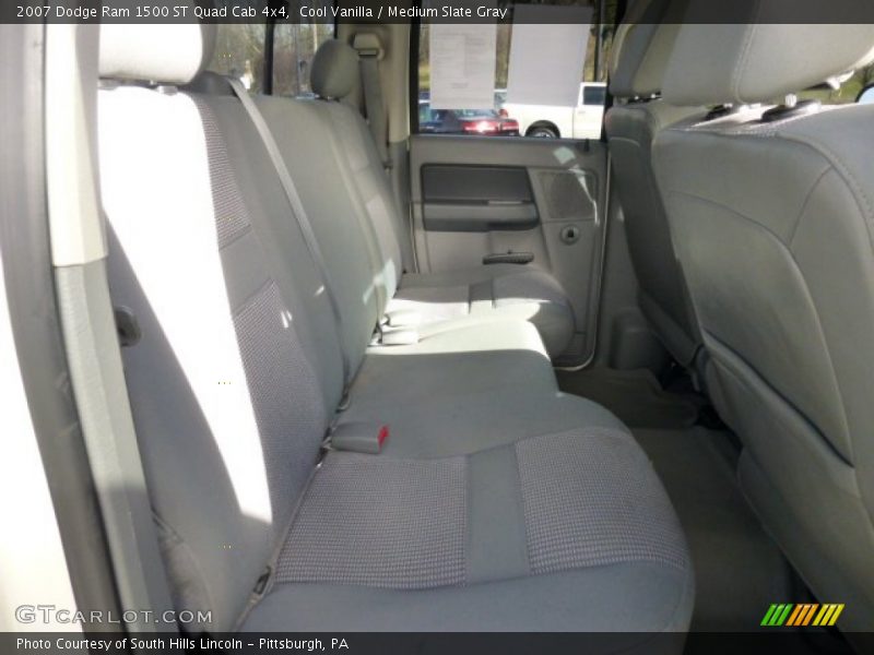 Cool Vanilla / Medium Slate Gray 2007 Dodge Ram 1500 ST Quad Cab 4x4