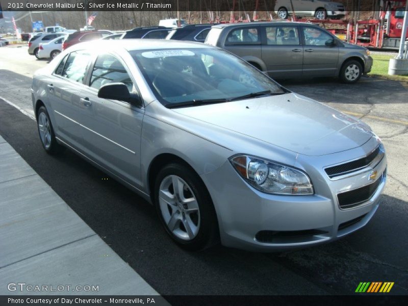 Silver Ice Metallic / Titanium 2012 Chevrolet Malibu LS