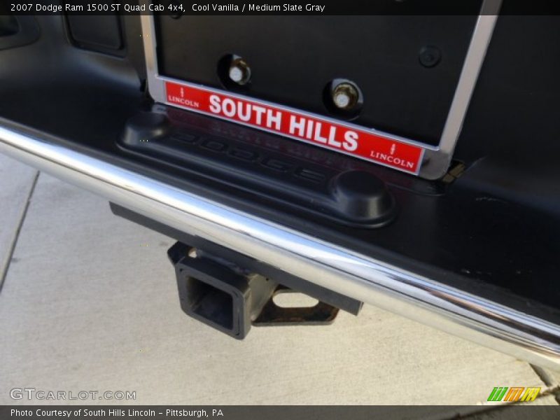 Cool Vanilla / Medium Slate Gray 2007 Dodge Ram 1500 ST Quad Cab 4x4