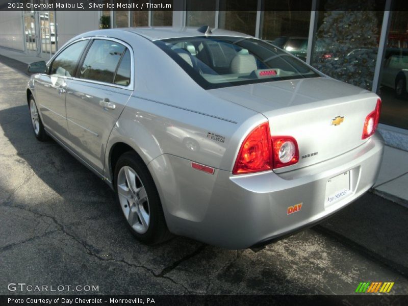 Silver Ice Metallic / Titanium 2012 Chevrolet Malibu LS