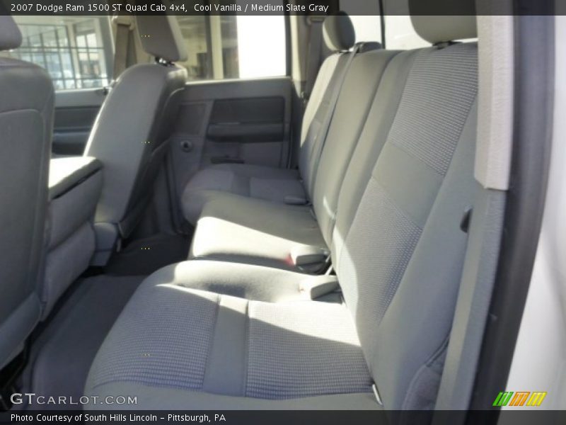 Cool Vanilla / Medium Slate Gray 2007 Dodge Ram 1500 ST Quad Cab 4x4