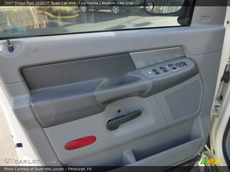 Cool Vanilla / Medium Slate Gray 2007 Dodge Ram 1500 ST Quad Cab 4x4