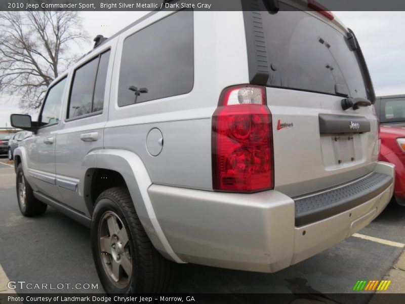 Bright Silver Metallic / Dark Slate Gray 2010 Jeep Commander Sport