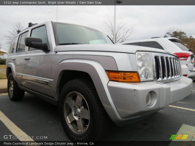 Bright Silver Metallic / Dark Slate Gray 2010 Jeep Commander Sport