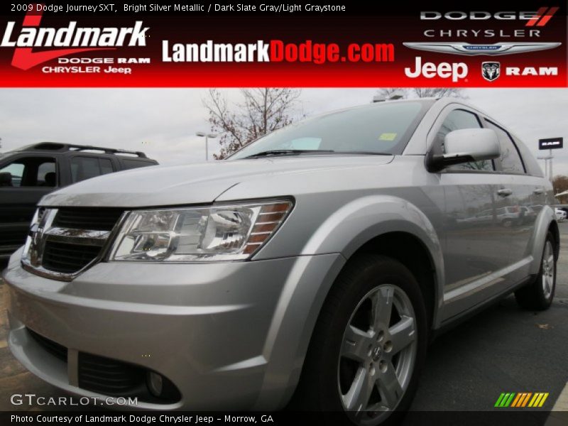 Bright Silver Metallic / Dark Slate Gray/Light Graystone 2009 Dodge Journey SXT