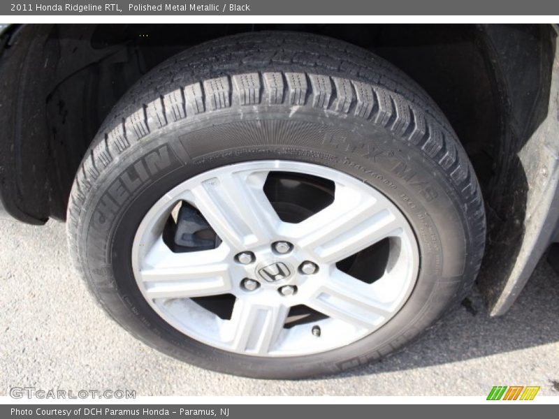 Polished Metal Metallic / Black 2011 Honda Ridgeline RTL