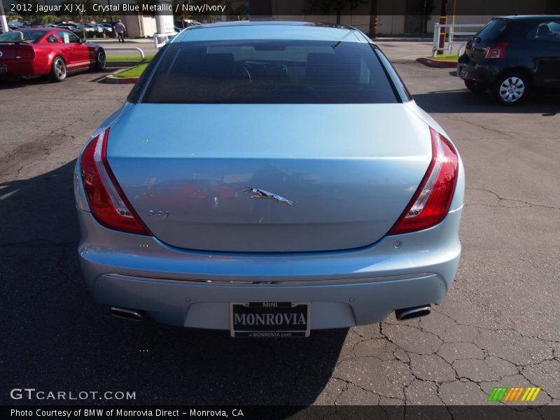 Crystal Blue Metallic / Navy/Ivory 2012 Jaguar XJ XJ