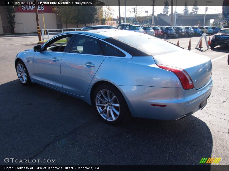 Crystal Blue Metallic / Navy/Ivory 2012 Jaguar XJ XJ