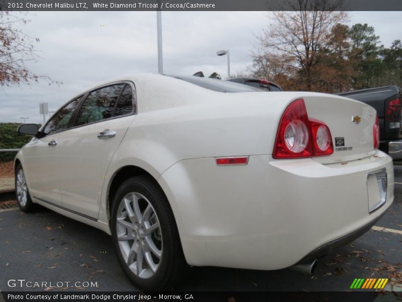 White Diamond Tricoat / Cocoa/Cashmere 2012 Chevrolet Malibu LTZ