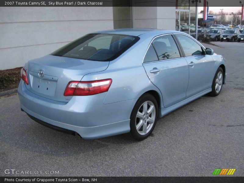 Sky Blue Pearl / Dark Charcoal 2007 Toyota Camry SE