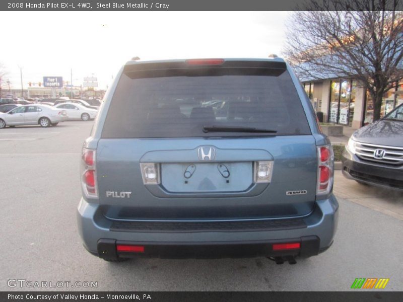 Steel Blue Metallic / Gray 2008 Honda Pilot EX-L 4WD