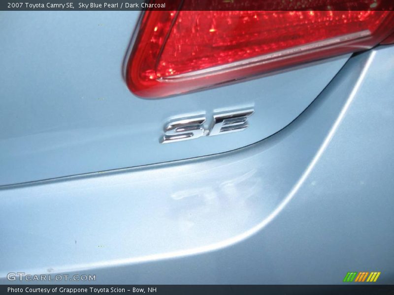 Sky Blue Pearl / Dark Charcoal 2007 Toyota Camry SE