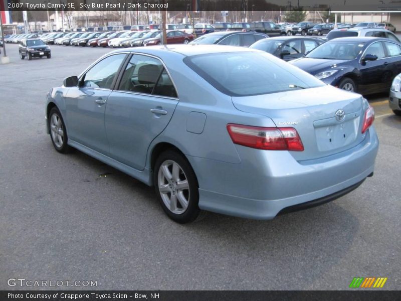 Sky Blue Pearl / Dark Charcoal 2007 Toyota Camry SE