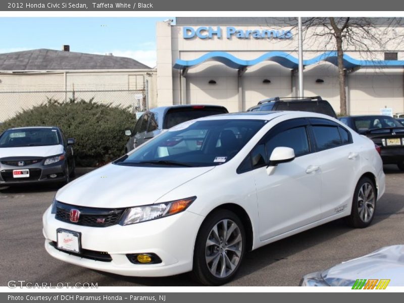 Taffeta White / Black 2012 Honda Civic Si Sedan