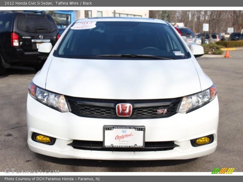 Taffeta White / Black 2012 Honda Civic Si Sedan