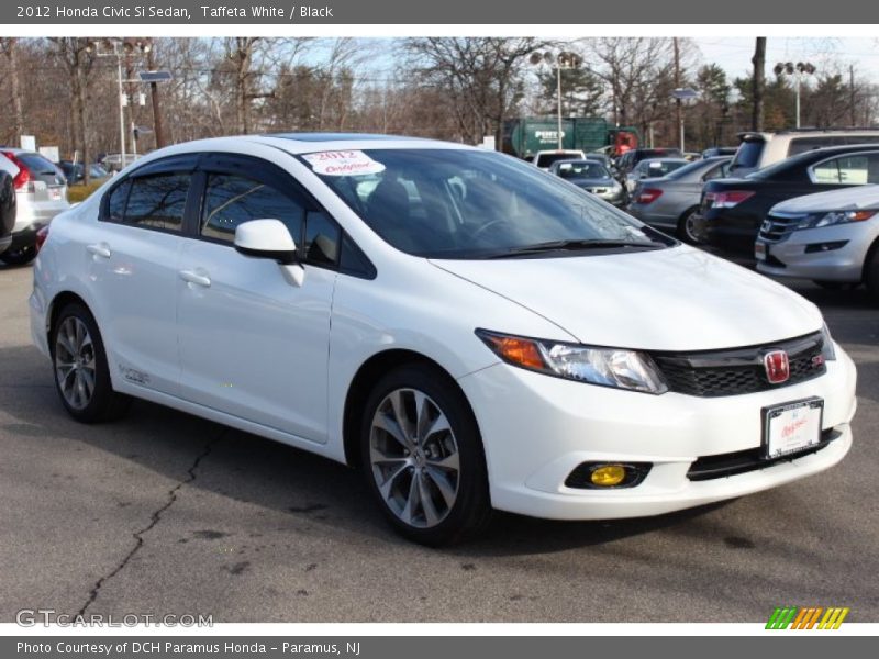Taffeta White / Black 2012 Honda Civic Si Sedan