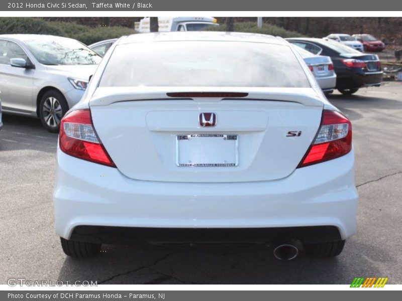 Taffeta White / Black 2012 Honda Civic Si Sedan