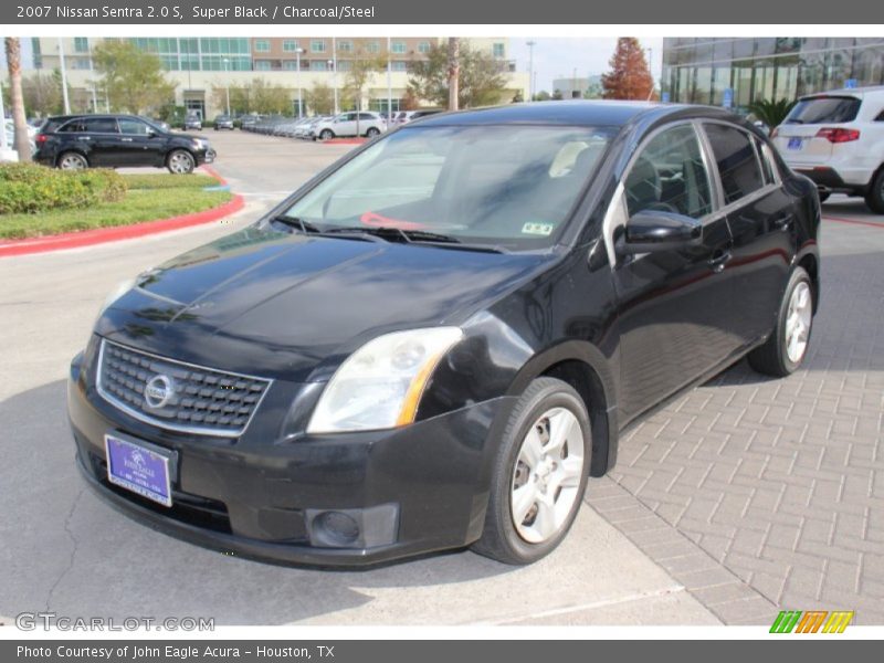 Super Black / Charcoal/Steel 2007 Nissan Sentra 2.0 S