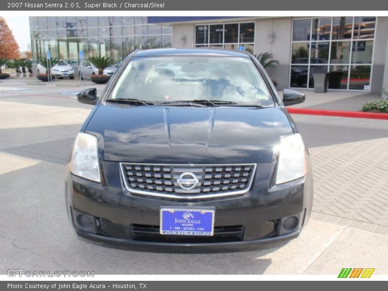 Super Black / Charcoal/Steel 2007 Nissan Sentra 2.0 S