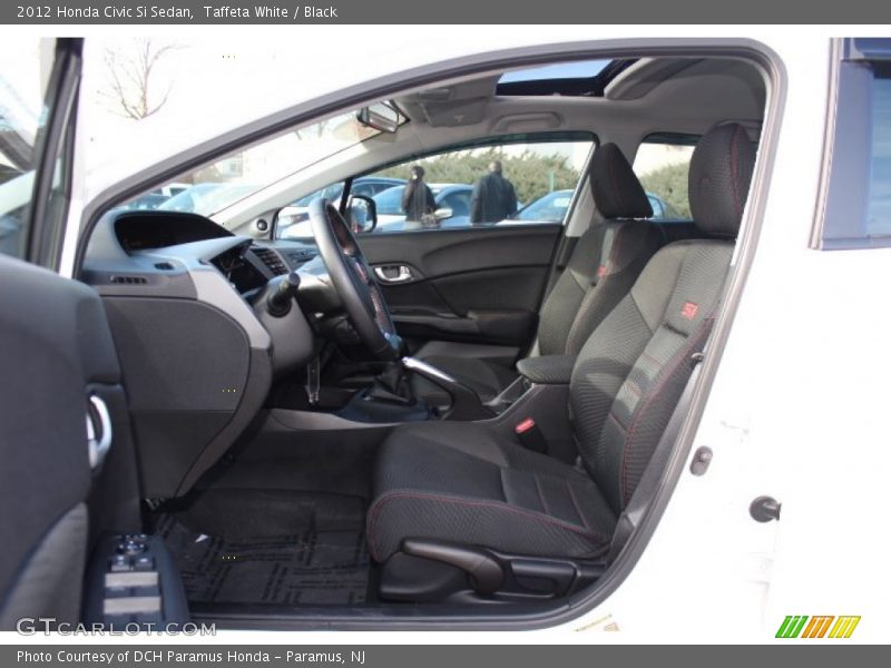 Taffeta White / Black 2012 Honda Civic Si Sedan