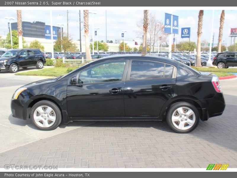 Super Black / Charcoal/Steel 2007 Nissan Sentra 2.0 S