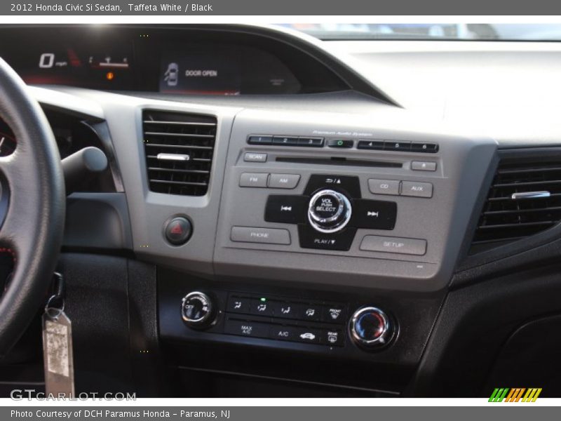 Taffeta White / Black 2012 Honda Civic Si Sedan