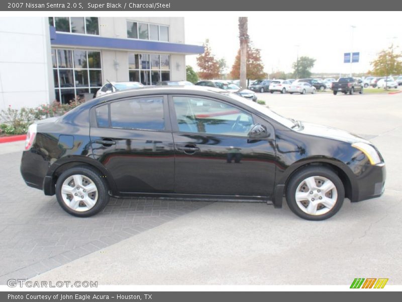 Super Black / Charcoal/Steel 2007 Nissan Sentra 2.0 S