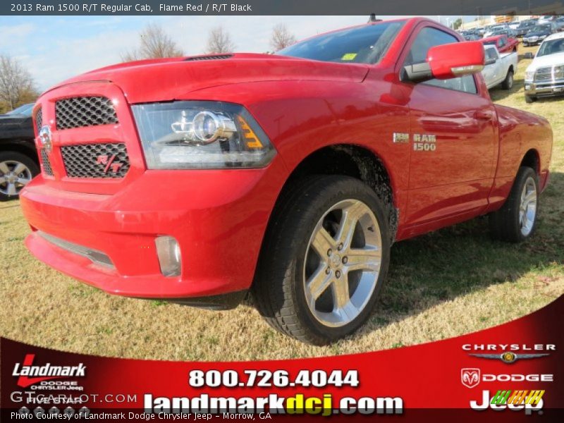 Flame Red / R/T Black 2013 Ram 1500 R/T Regular Cab