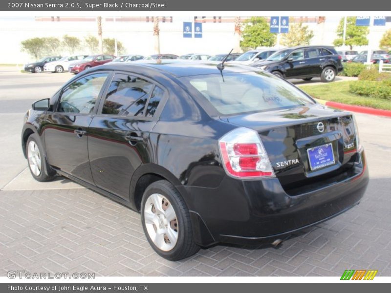 Super Black / Charcoal/Steel 2007 Nissan Sentra 2.0 S