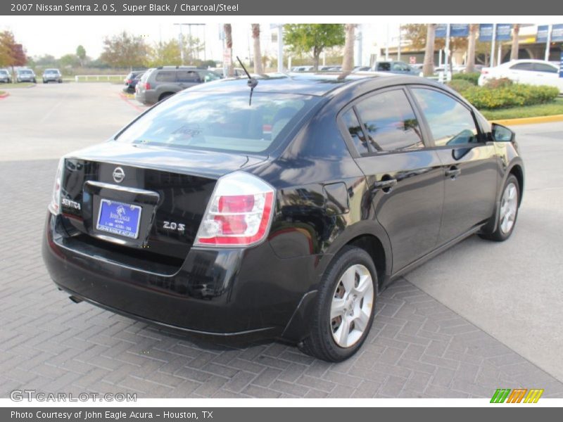 Super Black / Charcoal/Steel 2007 Nissan Sentra 2.0 S