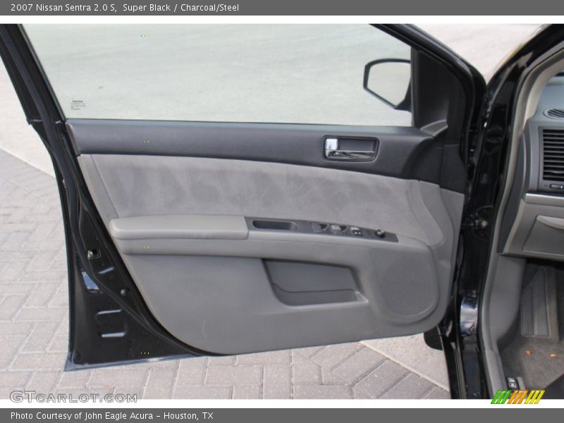 Super Black / Charcoal/Steel 2007 Nissan Sentra 2.0 S