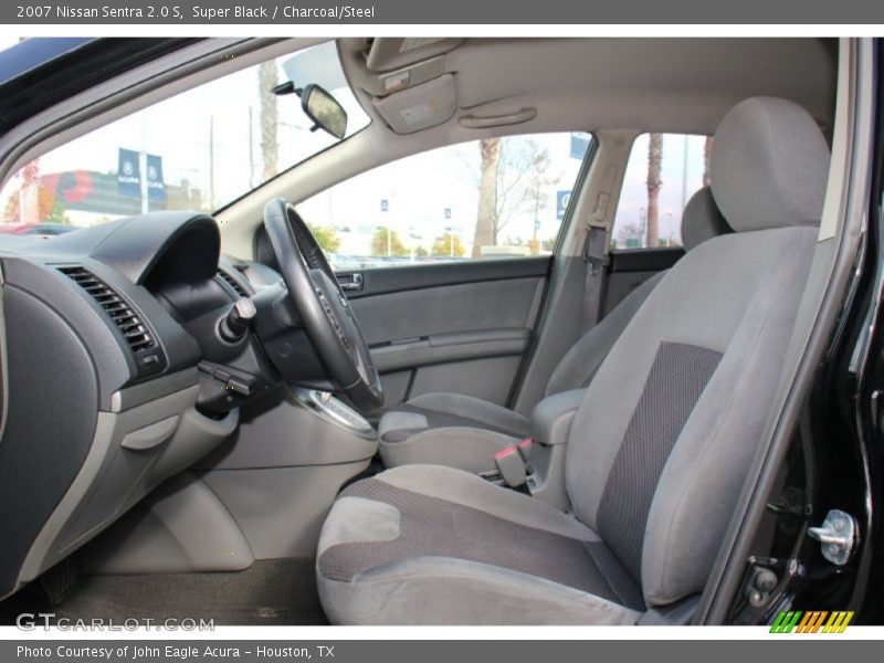 Super Black / Charcoal/Steel 2007 Nissan Sentra 2.0 S