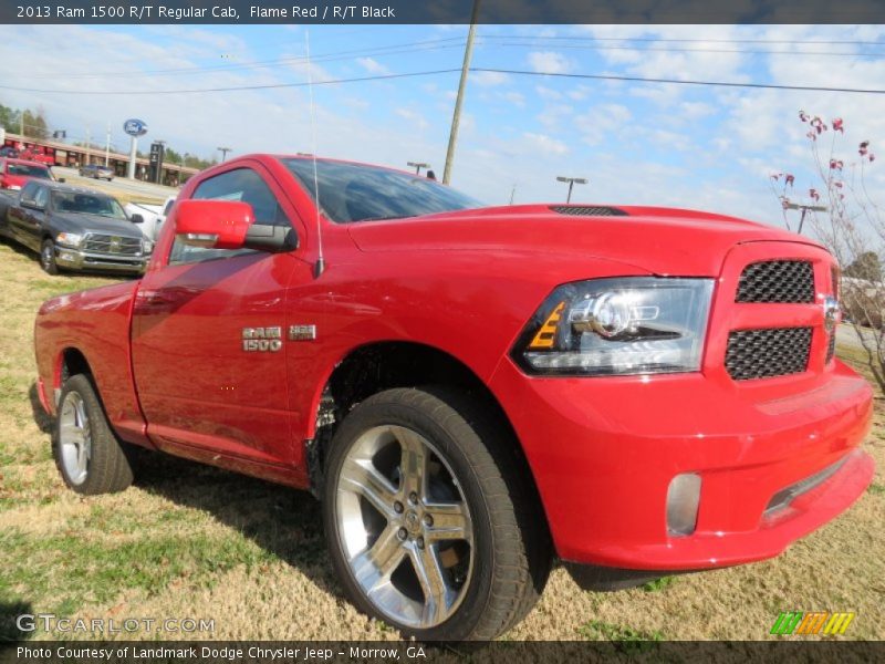 Flame Red / R/T Black 2013 Ram 1500 R/T Regular Cab