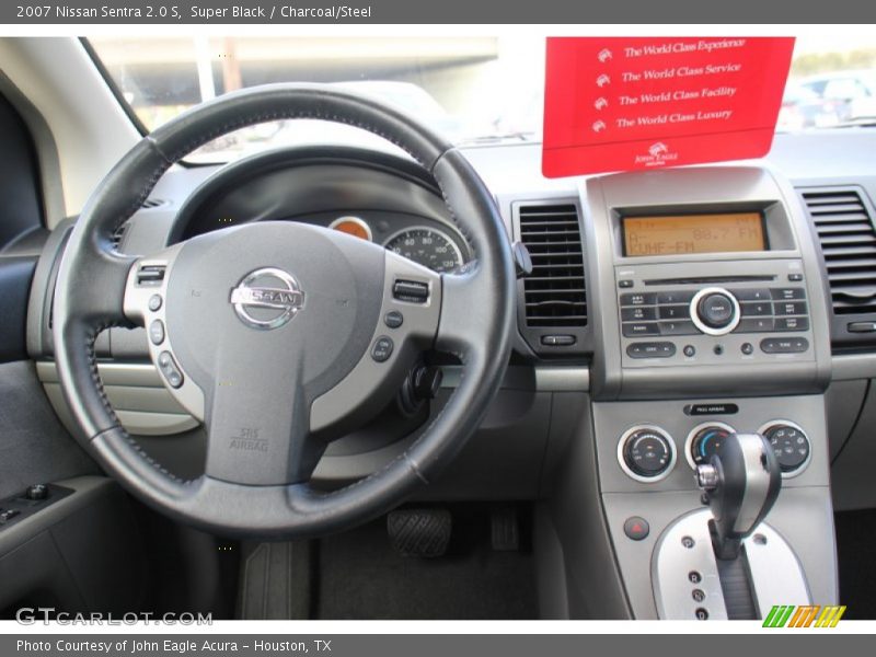 Super Black / Charcoal/Steel 2007 Nissan Sentra 2.0 S