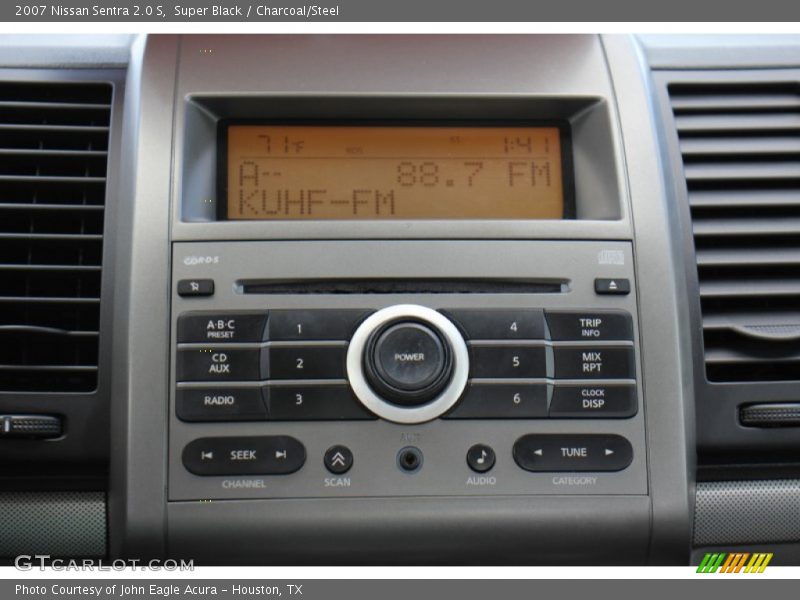 Super Black / Charcoal/Steel 2007 Nissan Sentra 2.0 S