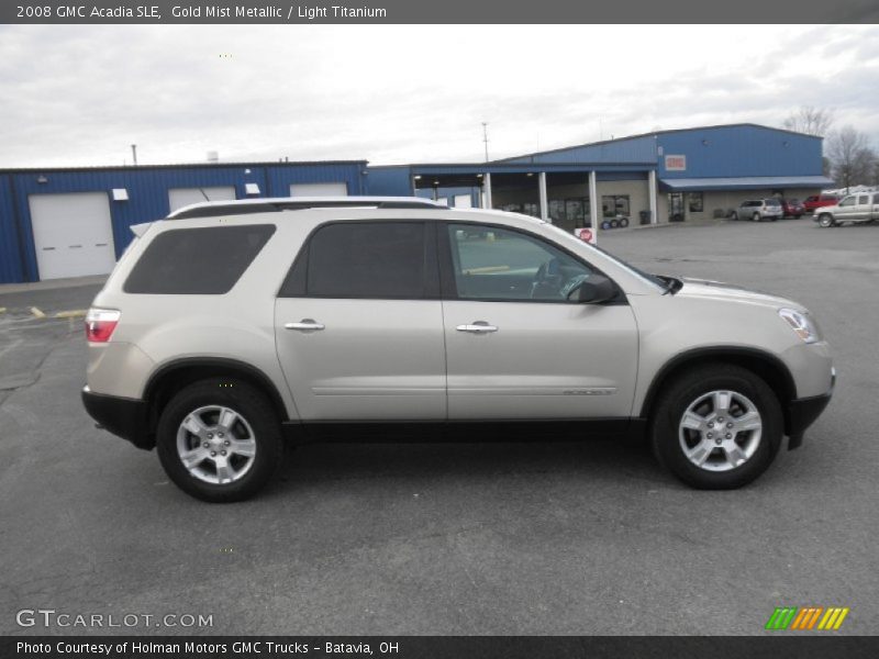 Gold Mist Metallic / Light Titanium 2008 GMC Acadia SLE