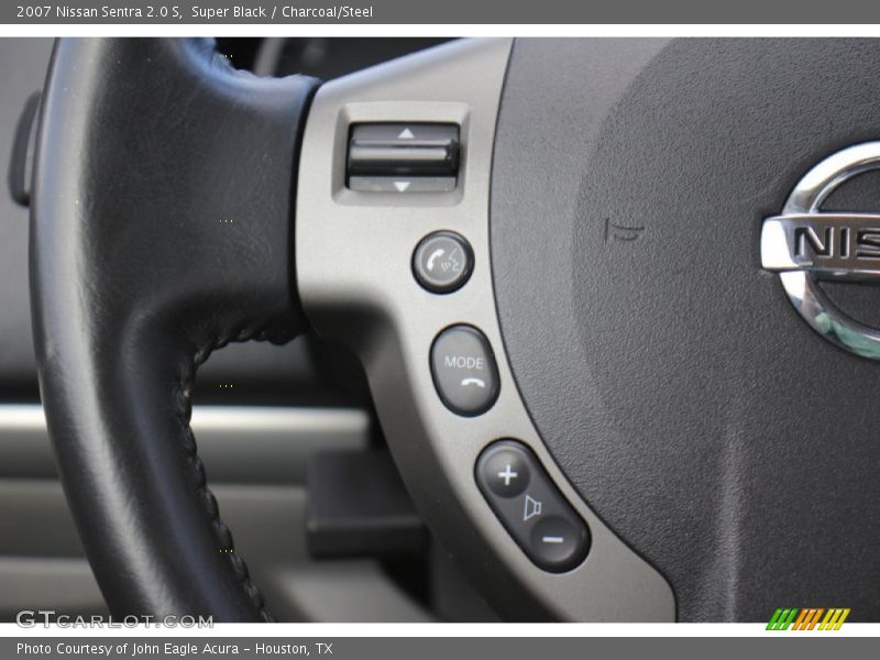 Super Black / Charcoal/Steel 2007 Nissan Sentra 2.0 S