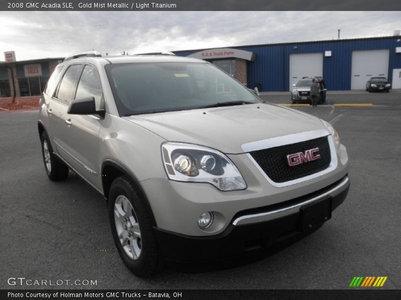 Gold Mist Metallic / Light Titanium 2008 GMC Acadia SLE