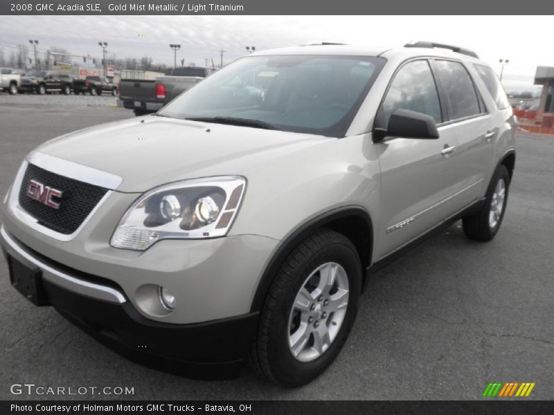 Gold Mist Metallic / Light Titanium 2008 GMC Acadia SLE