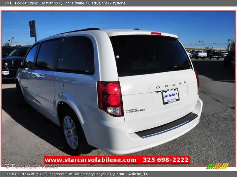 Stone White / Black/Light Graystone 2013 Dodge Grand Caravan SXT