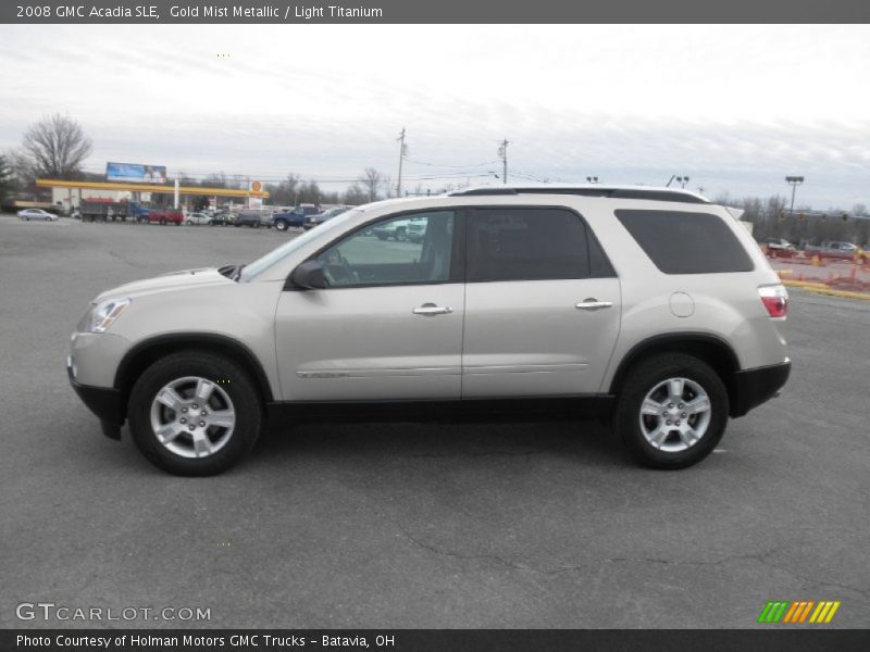 Gold Mist Metallic / Light Titanium 2008 GMC Acadia SLE