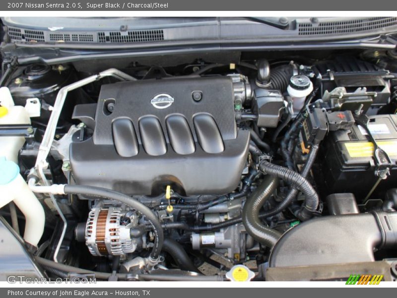 Super Black / Charcoal/Steel 2007 Nissan Sentra 2.0 S