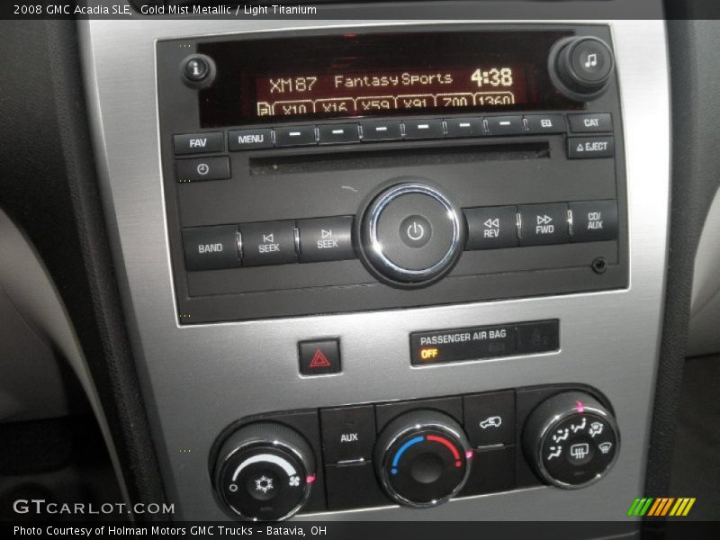 Gold Mist Metallic / Light Titanium 2008 GMC Acadia SLE