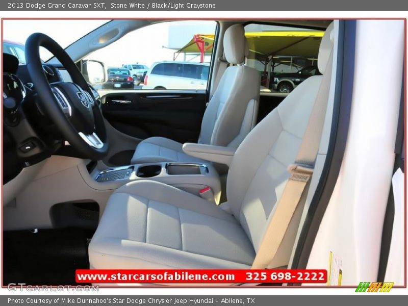 Stone White / Black/Light Graystone 2013 Dodge Grand Caravan SXT