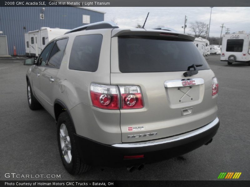 Gold Mist Metallic / Light Titanium 2008 GMC Acadia SLE