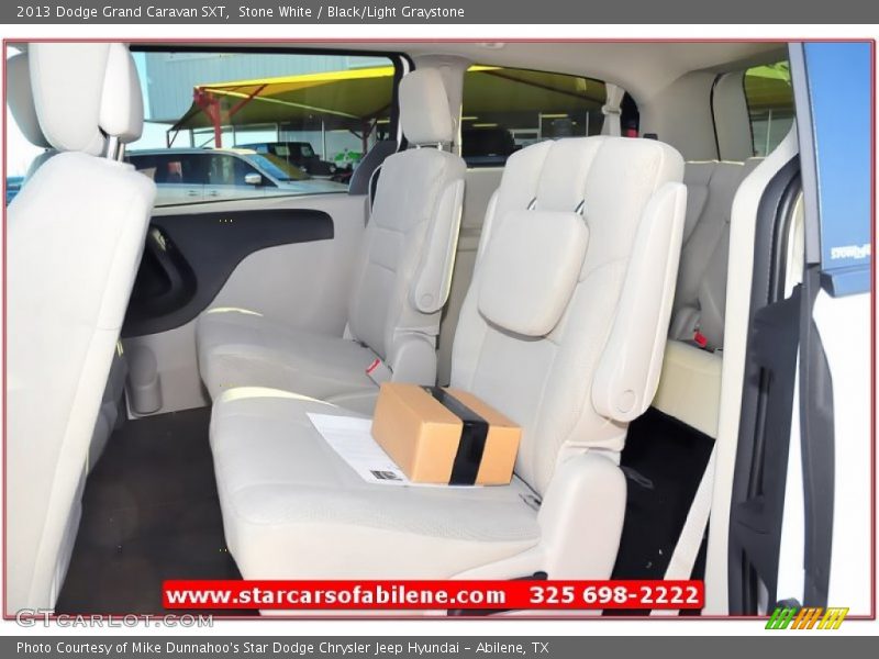 Stone White / Black/Light Graystone 2013 Dodge Grand Caravan SXT