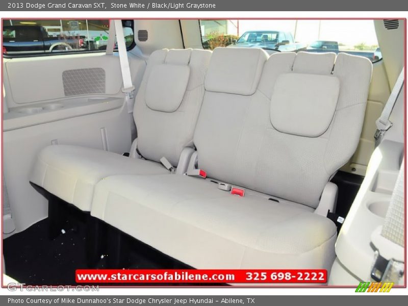 Stone White / Black/Light Graystone 2013 Dodge Grand Caravan SXT