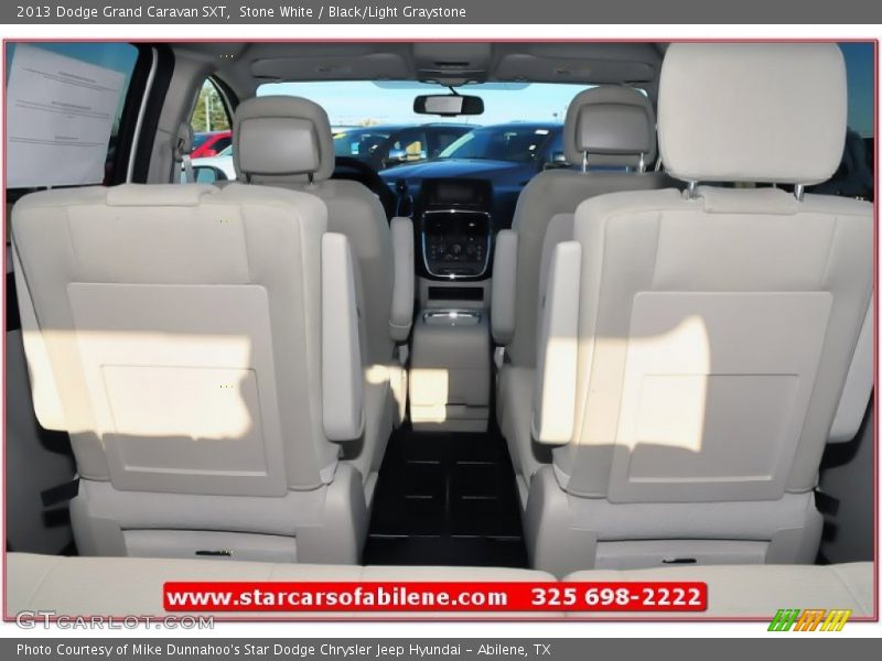 Stone White / Black/Light Graystone 2013 Dodge Grand Caravan SXT