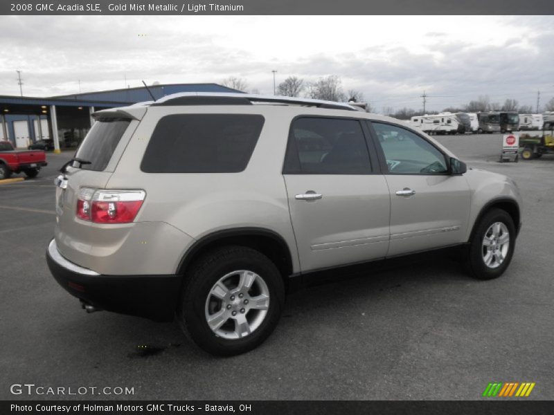 Gold Mist Metallic / Light Titanium 2008 GMC Acadia SLE